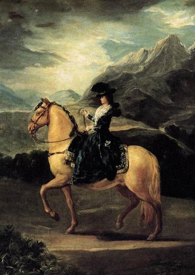 Equestrian Portrait of María Teresa de Vallabriga by Francisco de Goya